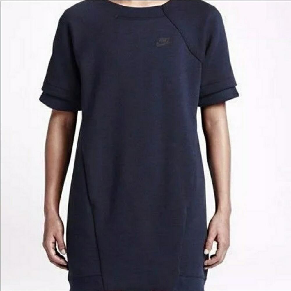 Nike Tech Fleece Dress Blue Small Raglan Sleeve